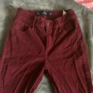 HOLLISTER HIGH-RISE FLARE CORDUROY PANTS